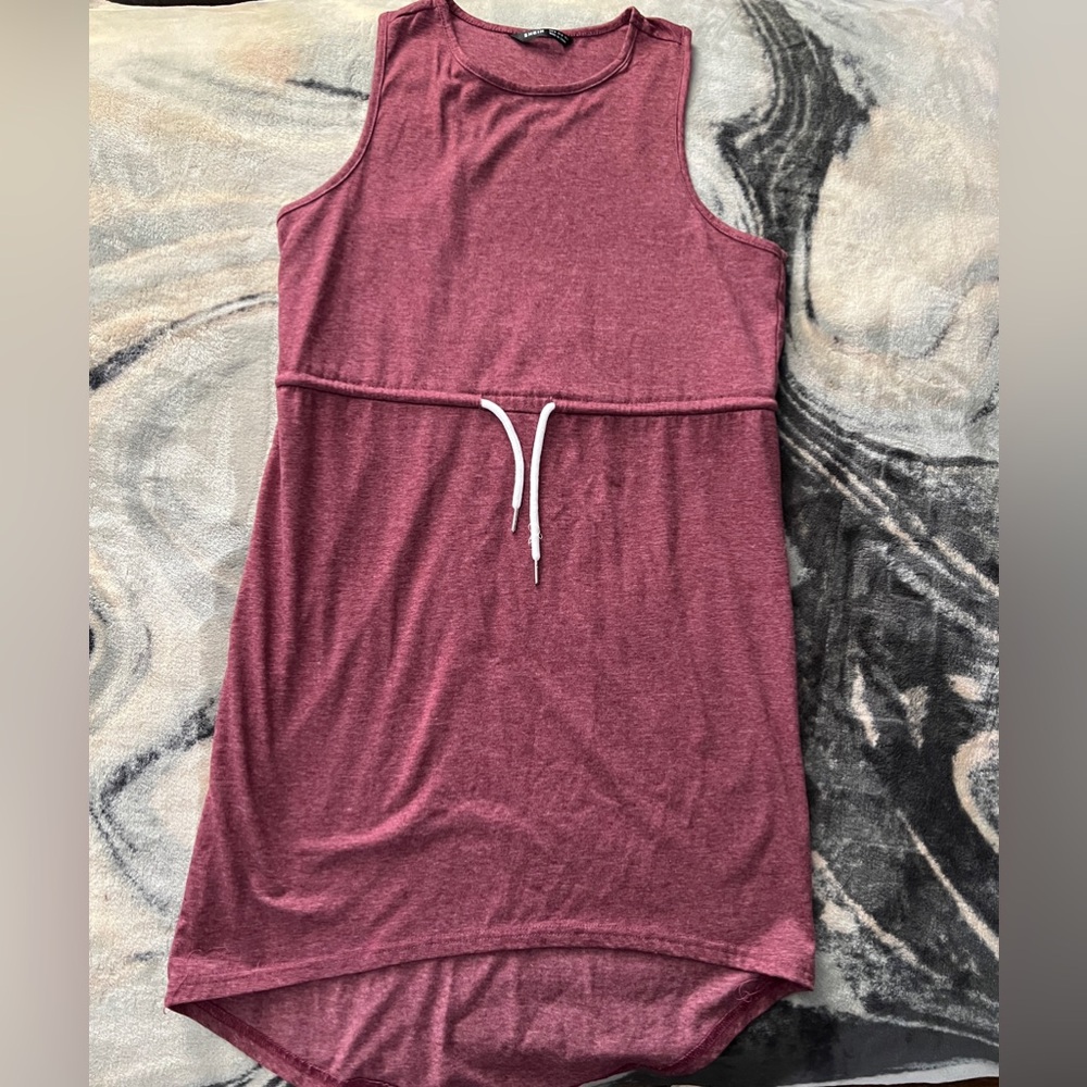 Pink halter high low dress
